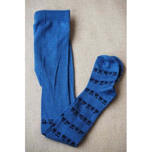 Merino wool tights 98-104p - blue buy in online store