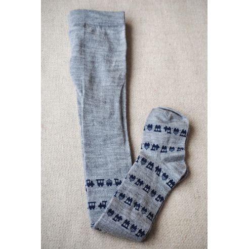 Merino wool tights 98-104p - gray buy in online store