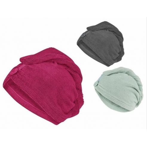 Towel Chalma, Turban for drying hair Miomare microfiber buy in online store
