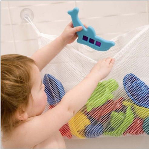 Grid Organizer for storing toys in the bathroom + 2 vacuum hook buy in online store