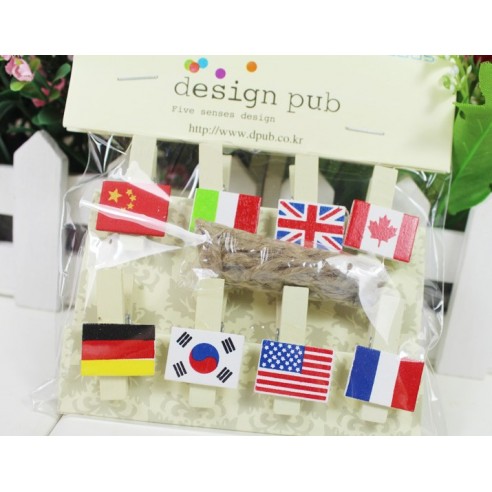Decarative clothespins - flag buy in online store