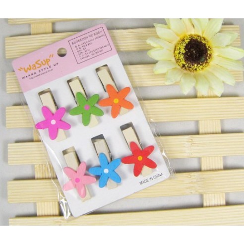 Decarative clothespins - Flowers buy in online store