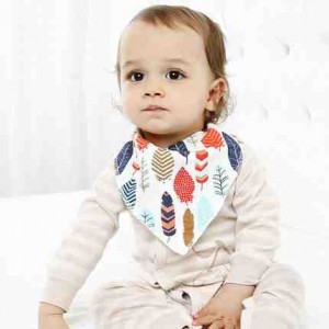 Cotton bibs on the button ➤